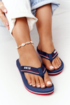 Dámska flip -flops veľká hviezda HH274A059 NAVY BLUE