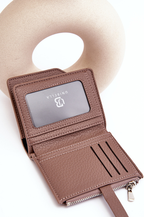 Dámská peněženka z ekokůže světle hnědá Lazara