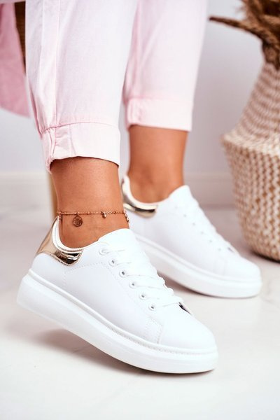 Dámská Sportovní Obuv Lu Boo Bile Kovový Zlate Matilda