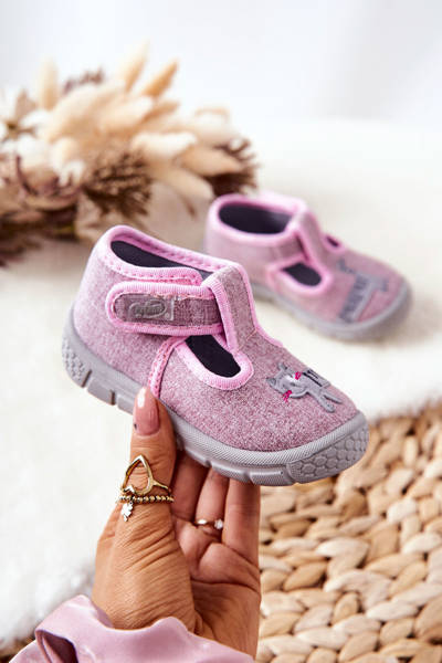 Papcie topánky Befado Kitty 531P084 Pink