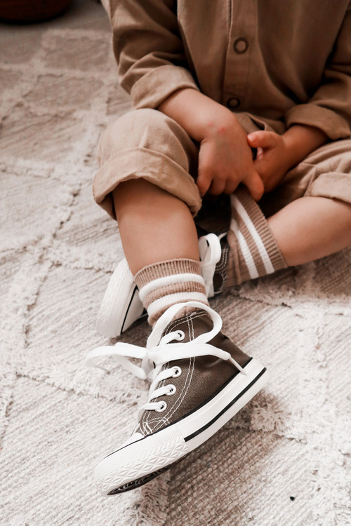 Dětské Vysoké Tenisky Khaki Filemon