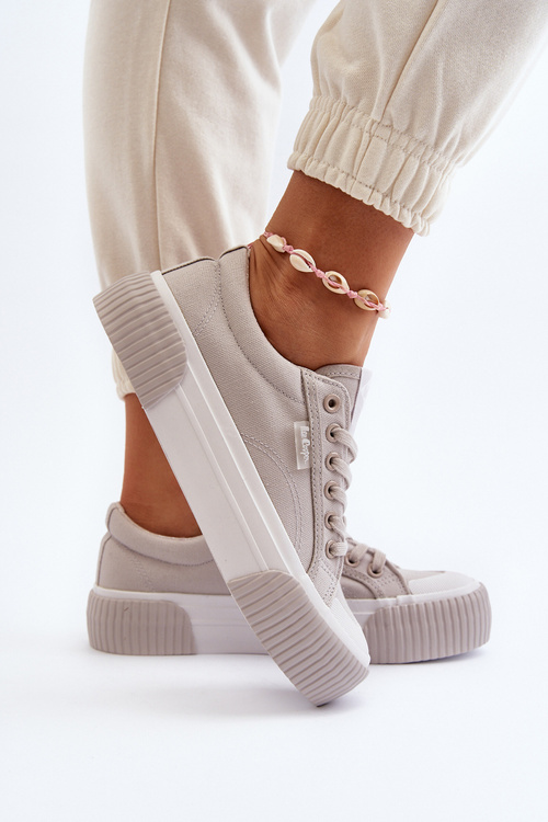 Dámské tenisky na tlusté podrážce Lee Cooper LCW-24-31-2178 šedé