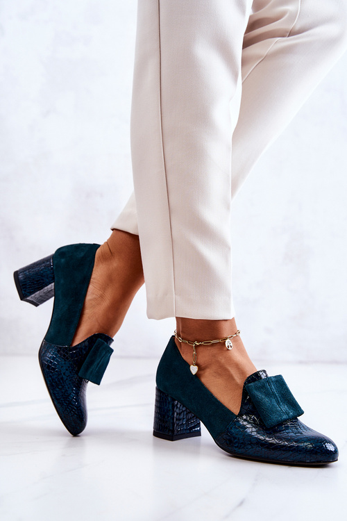 ZA?EROWE Snake Pumps Green Diana