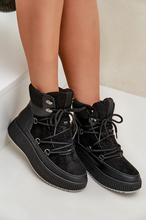 Nízké Sněhule Na Platformě Černé Naliora