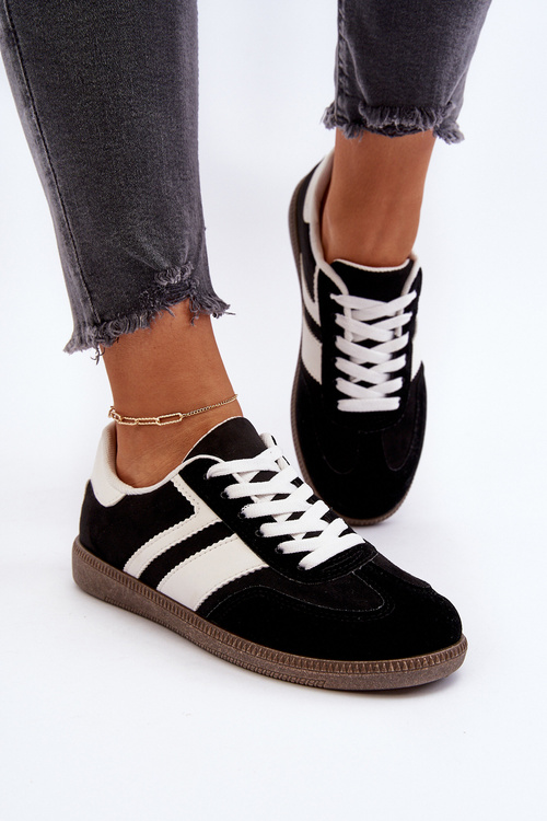 Dámske nízke tenisky športové topánky čierne Eudiopis