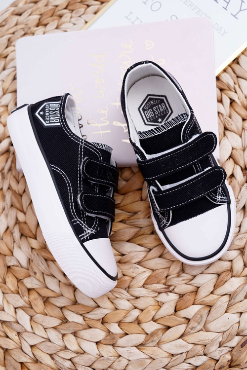 Dětské Tenisky Se Suchým Zipem Big Star FF374062 černé