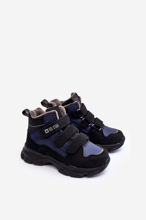 Detské snehové topánky Izolované námornícky modrá veľká hviezda MM374172