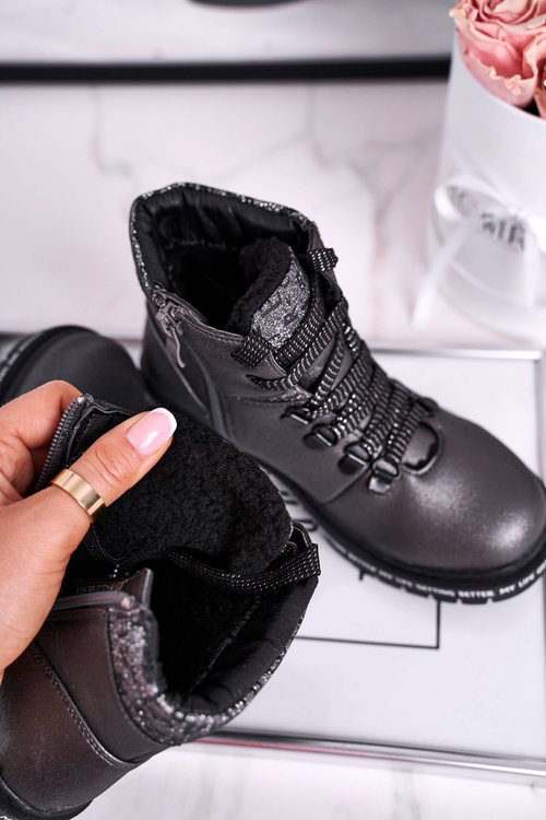 Dětské boty zateplené šedéSnowflake