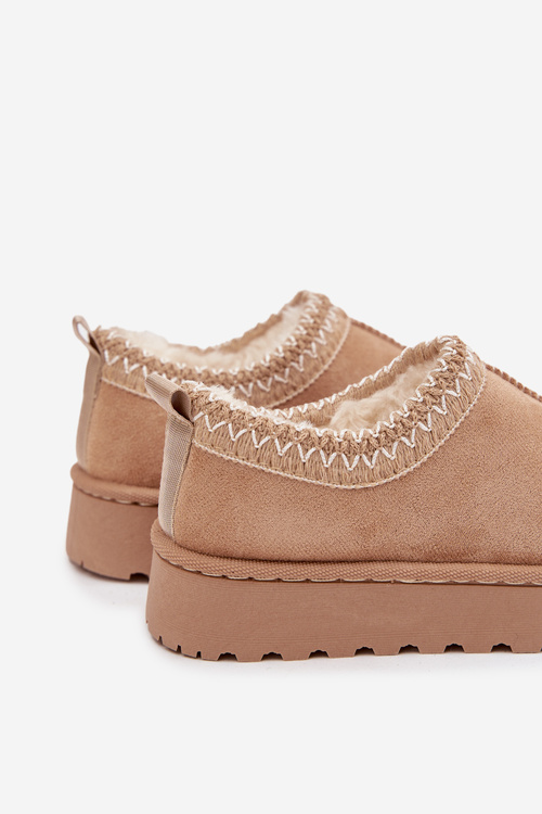 Detské snehule s výšivkou béžové Prina