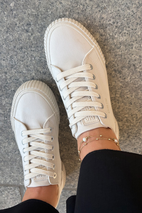 Dámske Textilné Tenisky Big Star RR274407 Béžové