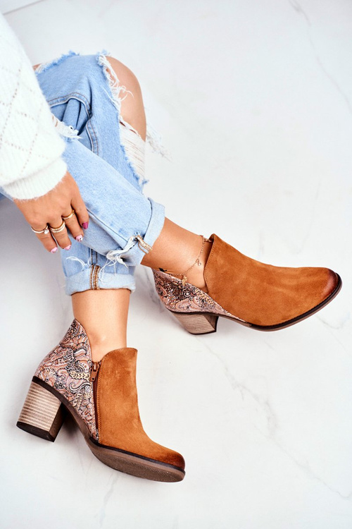 Dámske kožené topánky na Post Maciejka Rude 04492-29