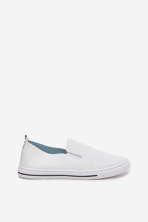 Dámske Tenisky Z Eko Kože S Nápisom Biele Zalinne