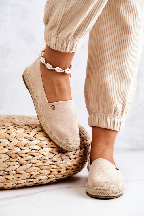 Ženský semiš Espadrilles beige joaquin