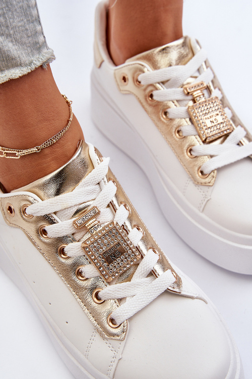 Dámské tenisky s ozdobou Bílé Celedria