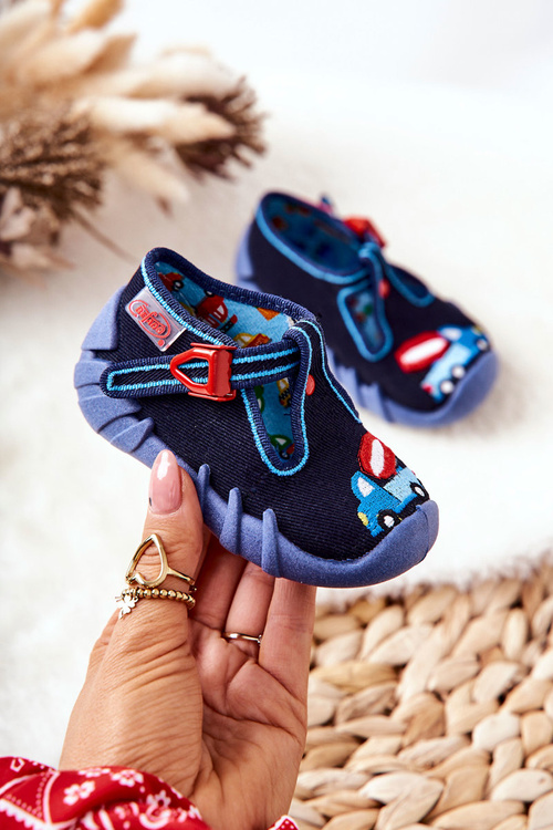 Befado papci topánky betónový stroj 110p385 Navy modrá