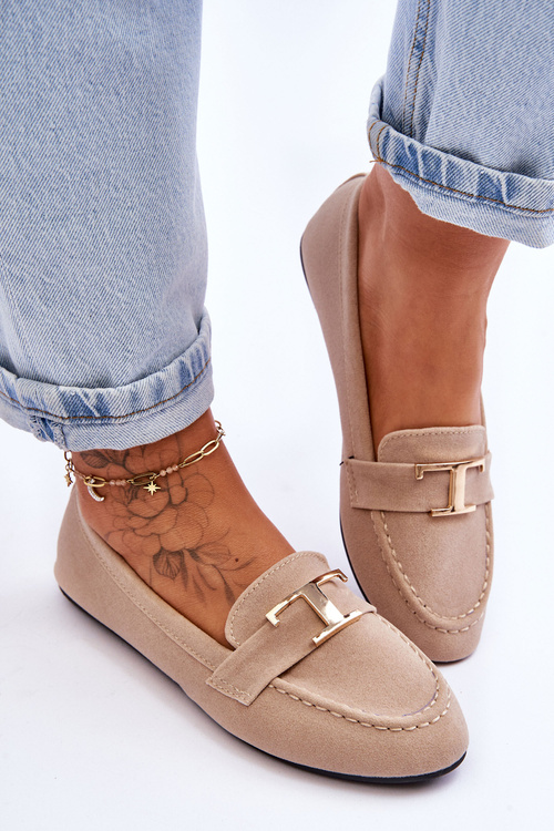 Klasické Slip On Mokasíny Světle béžová Carly