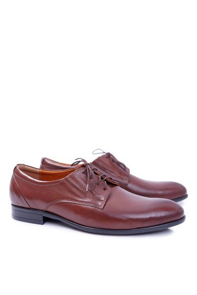 Pánske topánky Bednarek Elegantné kožené formálne hnedé Radago