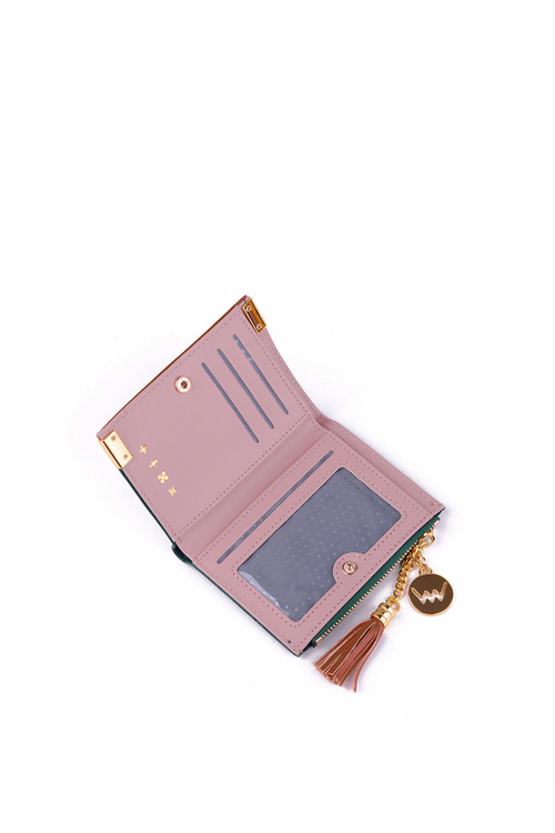 Malá kožená peněženka Modro-hnědé Calypso