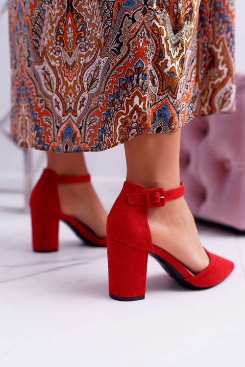 Dámske pumpy na stĺpe v Spitz Red Elegant