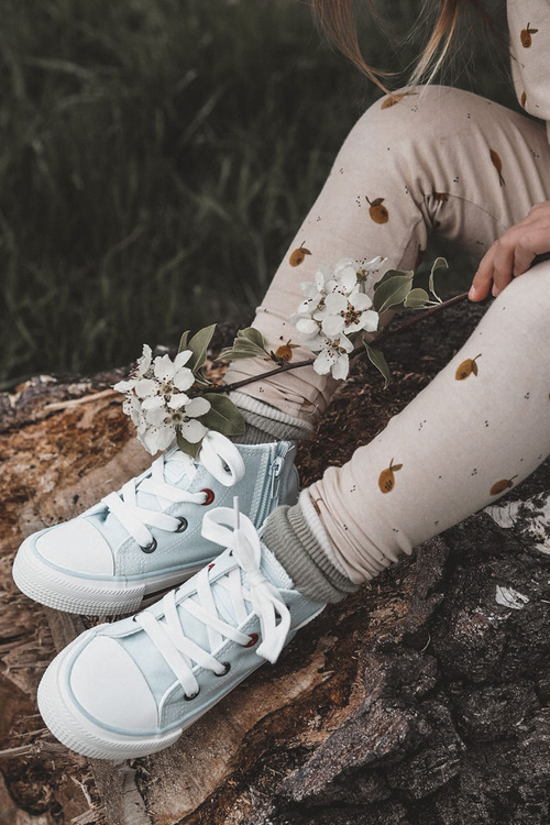 Detské vysoké tenisky s veľkou hviezdou HH374088 Blue Slider