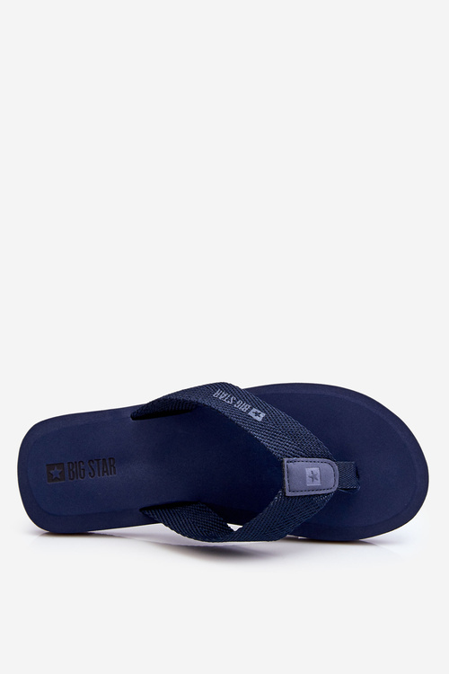Pánske penové žabky flip flops Big Star LL174617 NAVY BLUE
