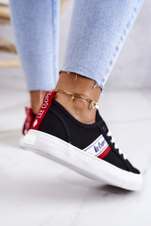 Tenisky na platformě Lee Cooper LCW-22-31-0835L Černá