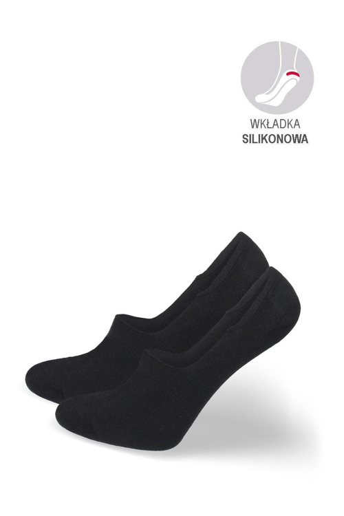 Dámské bavlněné mikro ponožky hladké černé