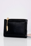 Čierna peňaženka dámske pickonové pero