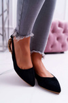 Lu Boo Ballerinas v Spitz Black Better Suede