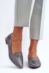 Szyba Flat -seleed Balerinas Gray Loxes