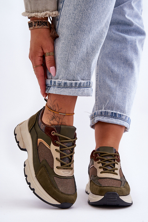 Tkaničky Sportovní Boty Na Platformě Zelené Escape