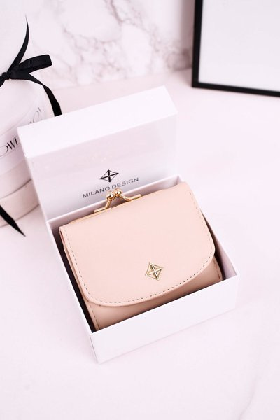 Malá dámska peňaženka pripevnená s Bigielom Milano Ecru