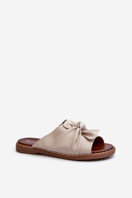 Dámské sandály na ploché podrážce béžové Nelvira