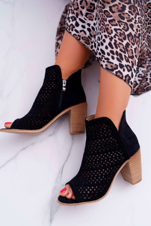 Dámské Kotníkové Cowgirl Černé Matty2