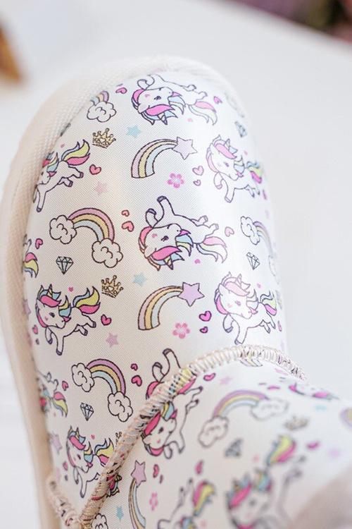 Dětské vzorované sněhule Bežové Elenet