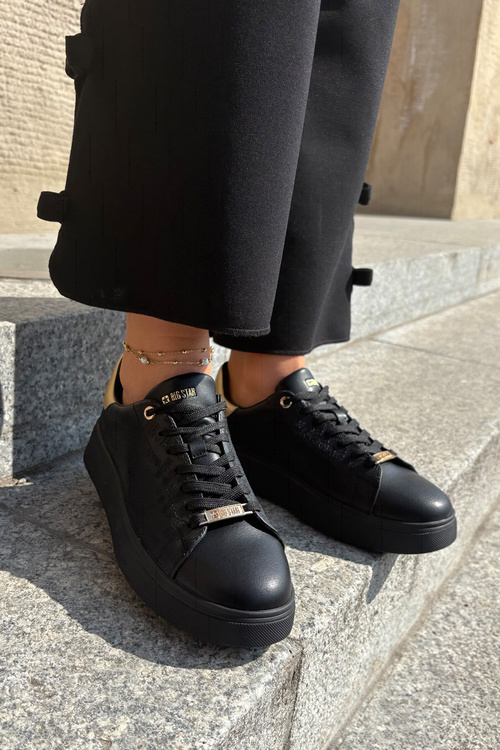 Dámske Sneakers Z Eko Kože Big Star RR274257 Čierne