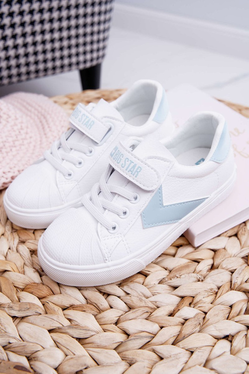 Dětská Sportovni Obuv Big Star na Suchý Zip Bílé FF374120