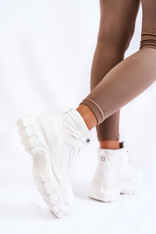 Módne topánky pamäť peny veľká hviezda kk274369 biela