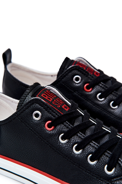 Pánské Kožené Tenisky BIG STAR JJ174068 Černé