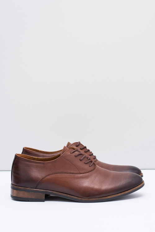 Pánské Polobotky Elegantní Kožené Boty Hnědé Clark