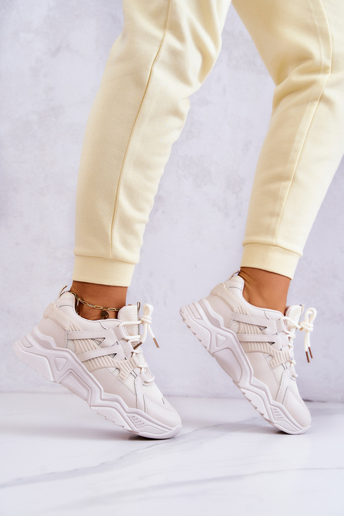 Dámská Sportovní Obuv Sneakersy Béžové Daren