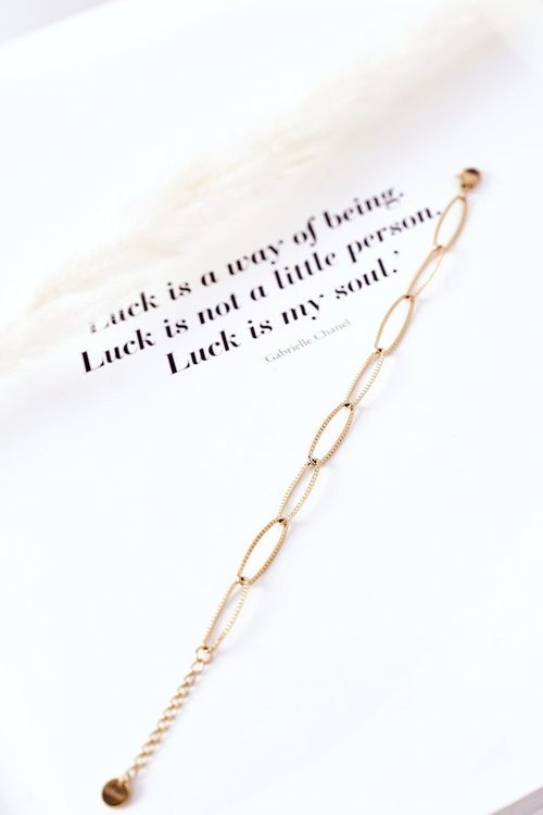 Náramek Na Silném Retízku Zlatý