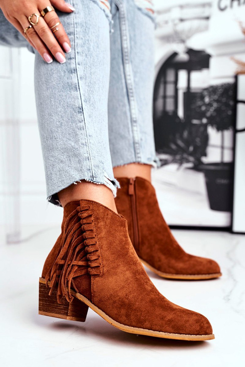 Dámské Kotníkové Boty Kovbojské Camel Mirage