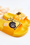 Lehké dětské pantofle žlutá Snail
