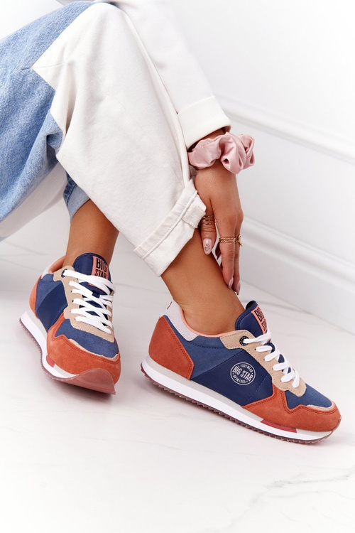 Dámska pamäťová pena Veľká hviezda HH274567 Modrooranžová topánky