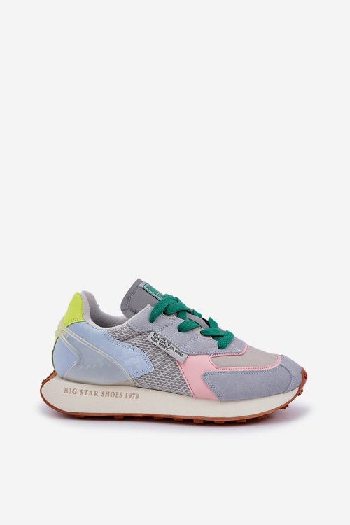 Dámské tenisky na platformě Memory Foam System Big Star NN274682 Modré