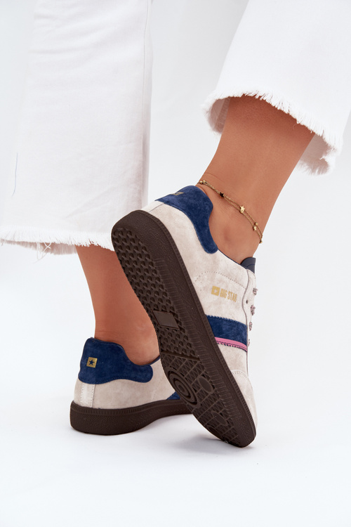 Dámské Nízké Sněhule Z Semiše Big Star SS274679 HI-POLY SYSTEM Šedé