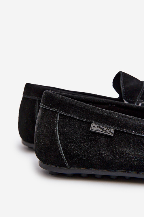 Mužské semišové mokasíny Big Star NN174224 Čierne