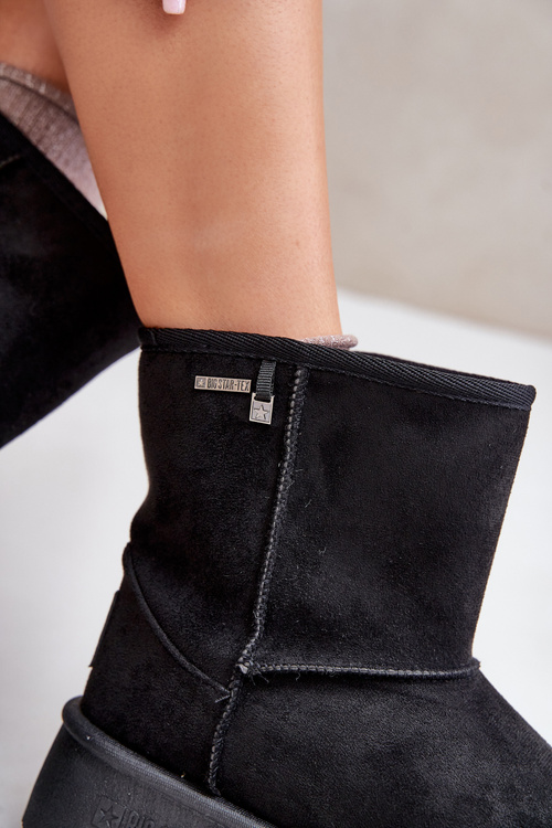 Vysoké Dámske Snehule Na Platforme Big Star OO274898 Čierne