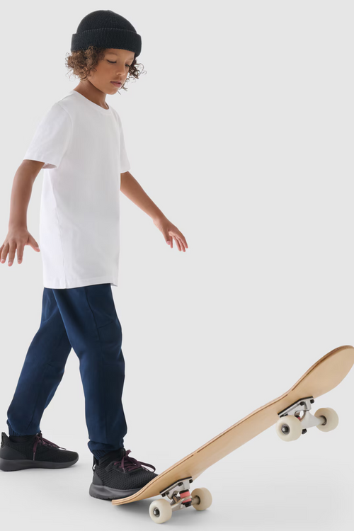 Dívčí Tričko Hladké Bavlněné Bílé 4F 4FJWMM00TTSHF1658-10S